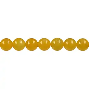 Rang de colliers boules, calcite (orange) AA, 10mm | Marco Schreier