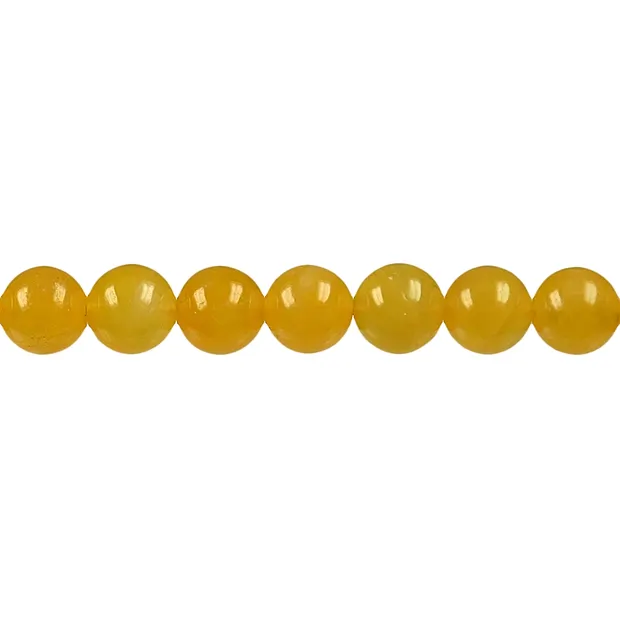 Rang de colliers boules, calcite (orange) AA, 10mm | Marco Schreier