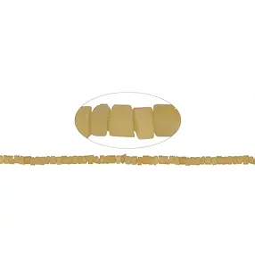 Cilindro di filo, calcite (arancione), opaco, 03-04 x 05-06 mm (37 cm) | Marco Schreier