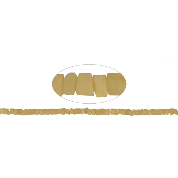 Cilindro de filamentos, Calcita (naranja), mate, 03-04 x 05-06mm (37cm) | Marco Schreier