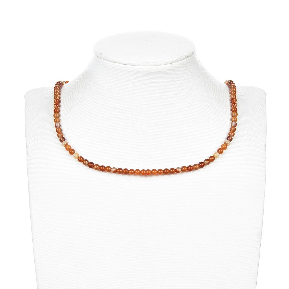 Cuentas de piedras preciosas, cornalina (calentada), 04mm | Marco Schreier