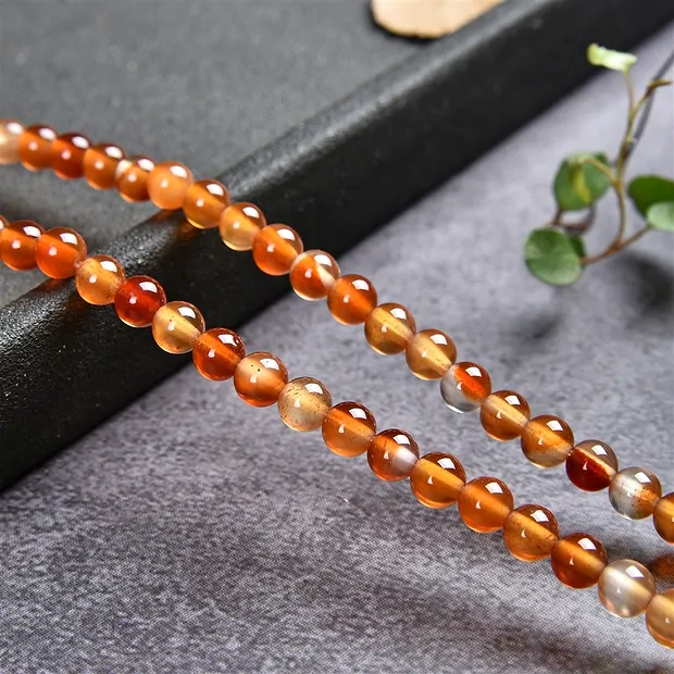 String Beads, Carnelian (heated), 04mm | Schreier gems, healing stones & jewelry