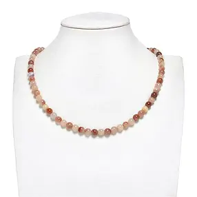 Rang de collier boules, Cornaline multicolore (naturel), 06mm | Marco Schreier
