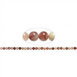 140430100527 String Beads, Carnelian colorful (natural), 06mm | Marco Schreier
