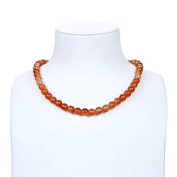 Strang Kugeln, Carneol (gebr.), 08mm | Schreier Edelsteine, Heilsteine & Schmuck