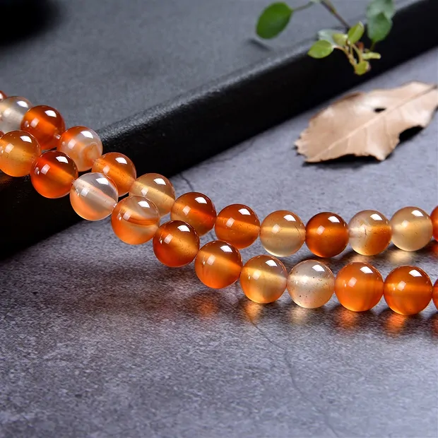 String Beads, Carnelian (heated), 08mm | Schreier gems, healing stones & jewelry