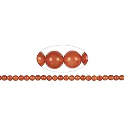 140430100720 String Beads, Carnelian (heated), 08mm | Schreier gems, healing stones & jewelry