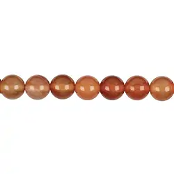 140430100920 String Beads, Carnelian (heated), 10mm | Schreier gems, healing stones & jewelry