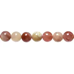 140430100927 String Beads, Carnelian colorful (natural), 10mm | Marco Schreier