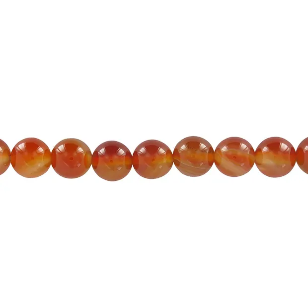 String Beads, Carnelian (heated), 20mm | Schreier gems, healing stones & jewelry