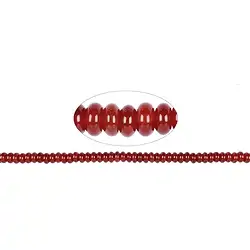 140430323327 Button strand, carnelian (heated), 04 x 08mm | wholesaler gems & healing stones