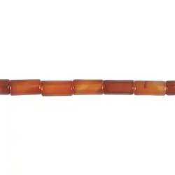 140430404420 Cylinder strand, carnelian (heated), 16 x 08mm | gems, healing stones & jewelry