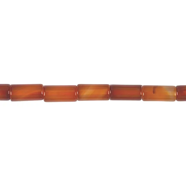 Filamento cilindrico, corniola (bruciata), 16 x 08 mm | Marco Schreier