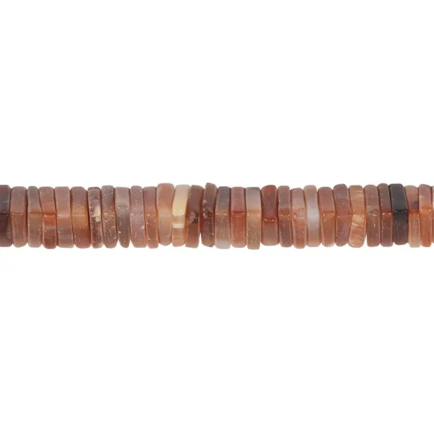 Strand triangle flat, carnelian (heated), matt, 03 x 10mm | Marco Schreier