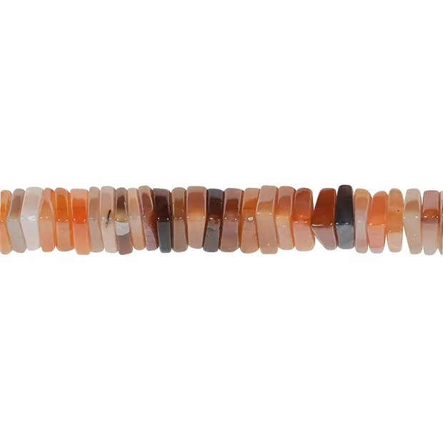 Strand triangle flat, carnelian (heated), 03 x 10mm | Marco Schreier
