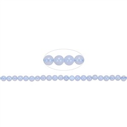 140450100320 Filo di perline, Calcedonio (blu), 04 mm | grossista gemme e pietre curative