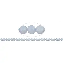 140450100420 Strang Kugeln, Chalcedon (blau), 05mm (39cm) | Edelsteine, Heilsteine & Schmuck
