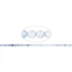 140450100520 Cuentas de piedras preciosas, Calcedonia (azul), 06mm | Marco Schreier