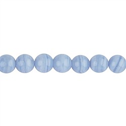 140450100920 Rang de collier boules, Calc&#xE9;doine (bleu), 10mm | Marco Schreier
