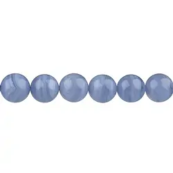 140450101020 Strang Kugeln, Chalcedon (blau), 12mm | Edelsteine, Heilsteine & Schmuck-Handel