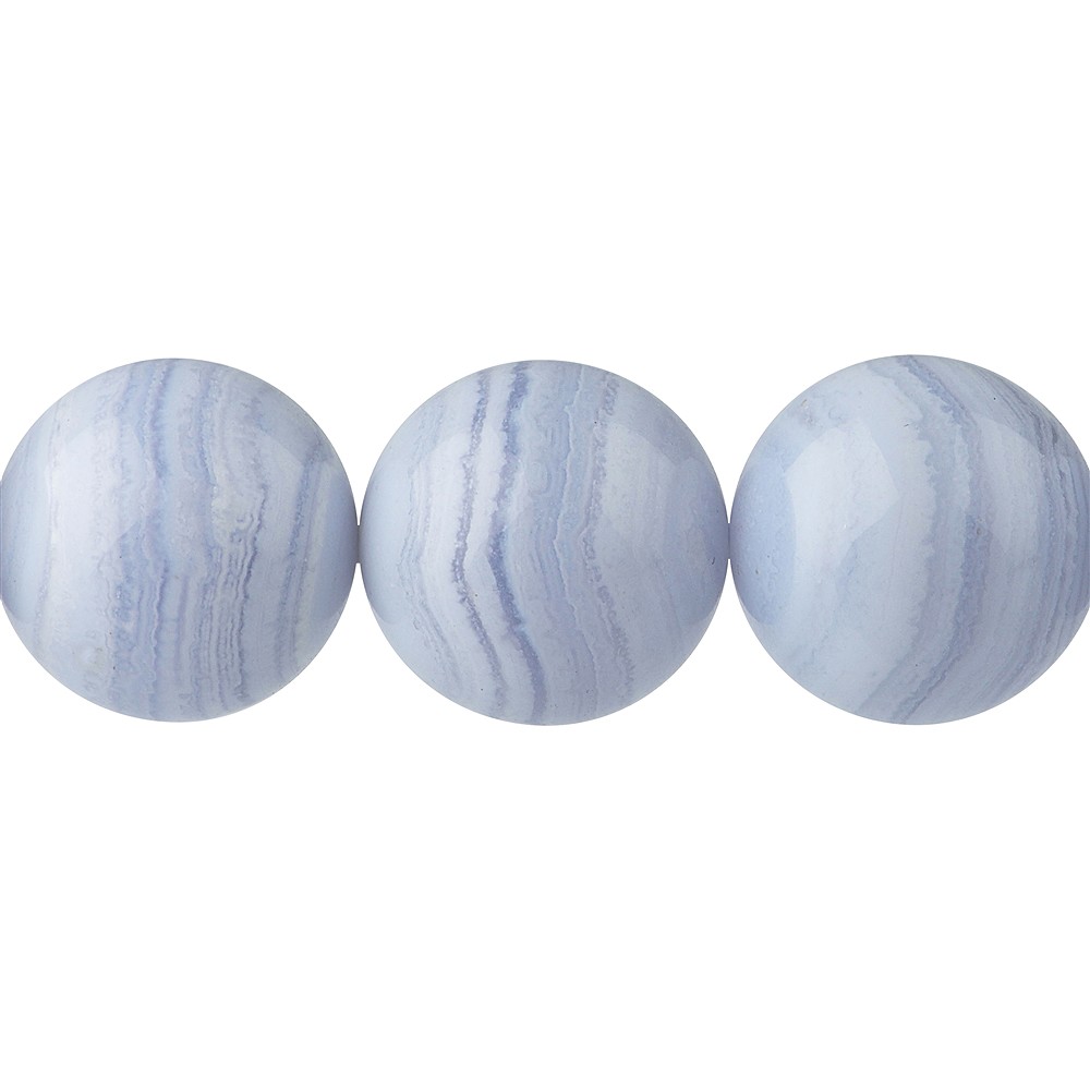 String Beads, Blue Lace Agate A, 18mm | wholesale gems, healing stones & jewelry