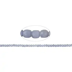 140450208421 Strand cube, Blue Lace Agate (blue), faceted, 04 x 04mm | Marco Schreier