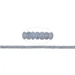 140450304620 Button strand, Blue Lace Agate (blue), 03 x 05mm | Marco Schreier