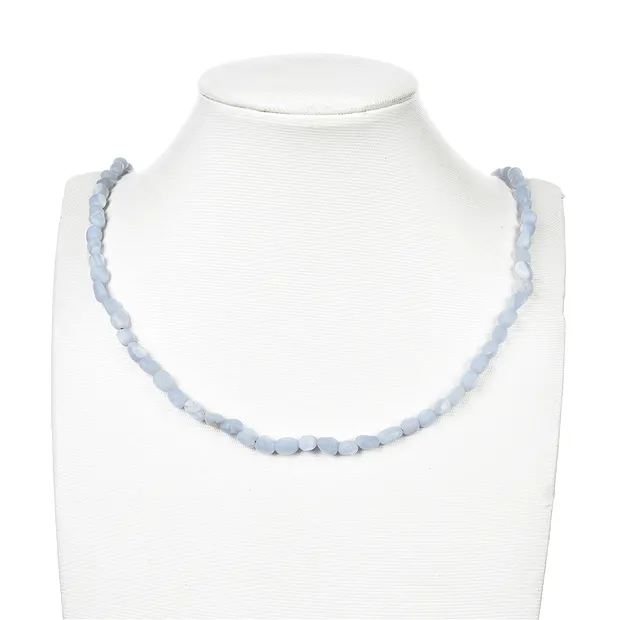 Tiras de pepitas, Calcedonia (azul), mate, 06-08 x 04-06mm | Marco Schreier