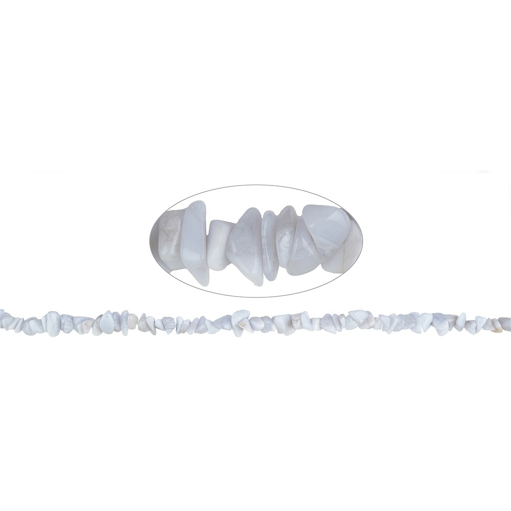 Strang Splitter, Chalcedon (blau), 03-05 x 12-15mm | Marco Schreier