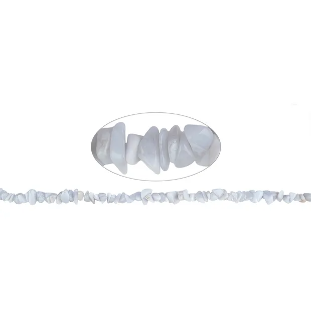 Rang de colliers, Calcédoine (bleu), 03-05 x 12-15mm | Marco Schreier