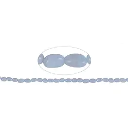 140450627220 Strang Nuggets, Chalcedon (blau), 06-08 x 04-06mm (38cm) | Marco Schreier