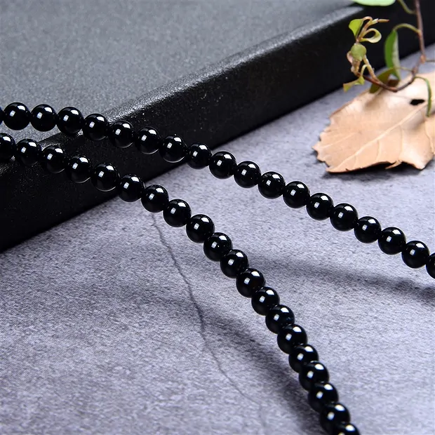 Rang de collier boules, Onyx (teintée), 04mm | Marco Schreier