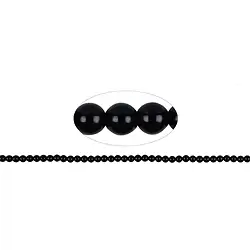 140460100320 Rang de collier boules, Onyx (teintée), 04mm | Marco Schreier