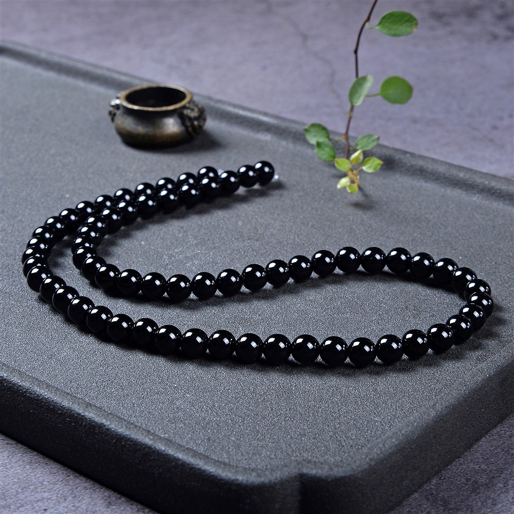 Rang de collier boules, Onyx (teintée), 06mm | Marco Schreier