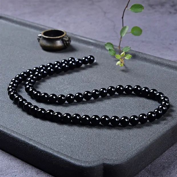 Rang de collier boules, Onyx (teintée), 06mm | Marco Schreier