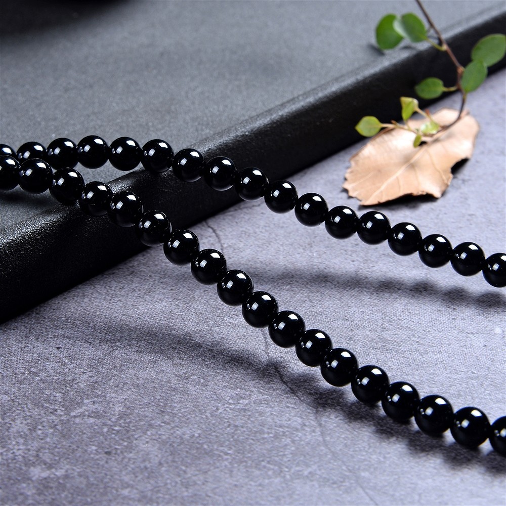 Rang de collier boules, Onyx (teintée), 06mm | Marco Schreier