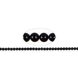 140460100520 Rang de collier boules, Onyx (teint&#xE9;e), 06mm | Marco Schreier