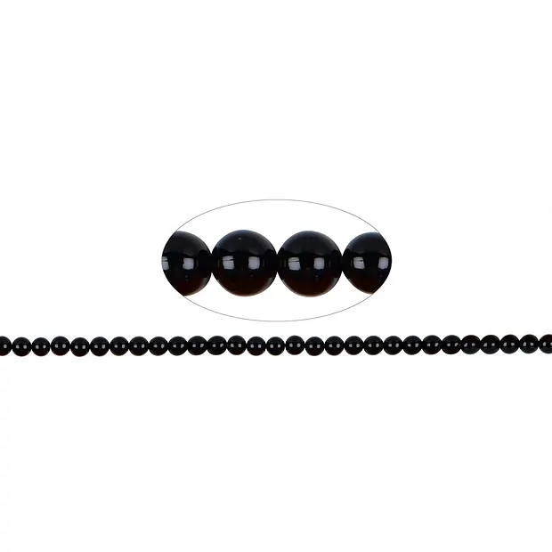 Strang Kugeln, Onyx (gef.), 06mm | Großhändler Edelsteine, Heilsteine & Schmuck
