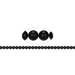 140460100710 Strang Kugeln, Onyx (gef.), matt, 08mm | Edelsteine, Heilsteine & Schmuck-Handel