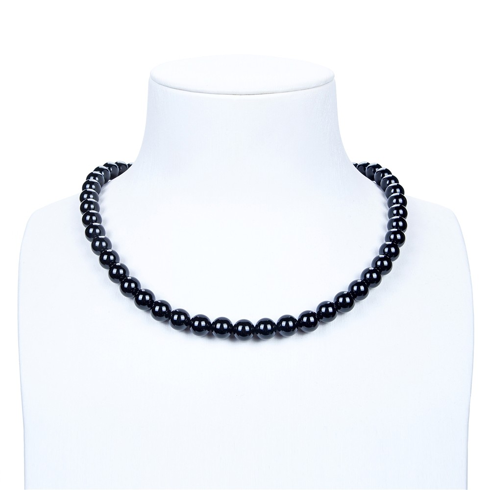 Strang Kugeln, Onyx (gef.), 08mm | Großhändler Edelsteine, Heilsteine & Schmuck