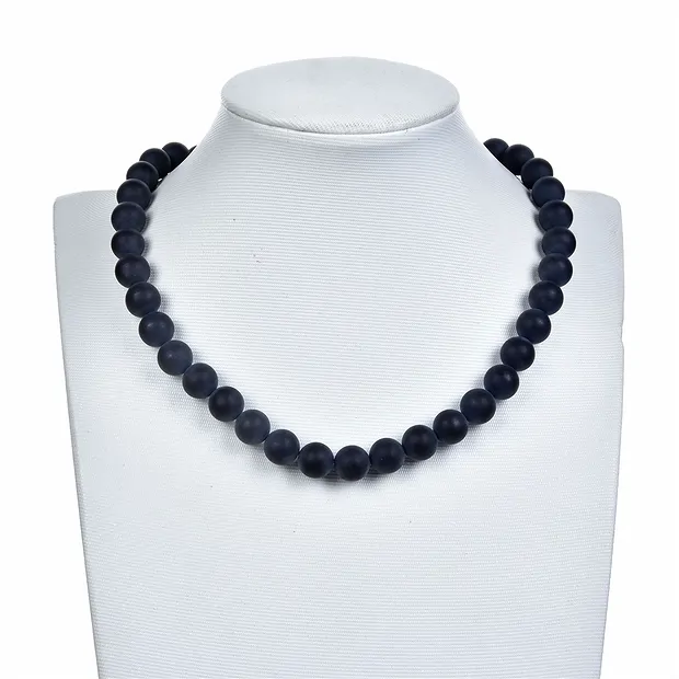 Strang Kugeln, Onyx (gef.), matt, 10mm | Edelsteine, Heilsteine & Schmuck-Handel