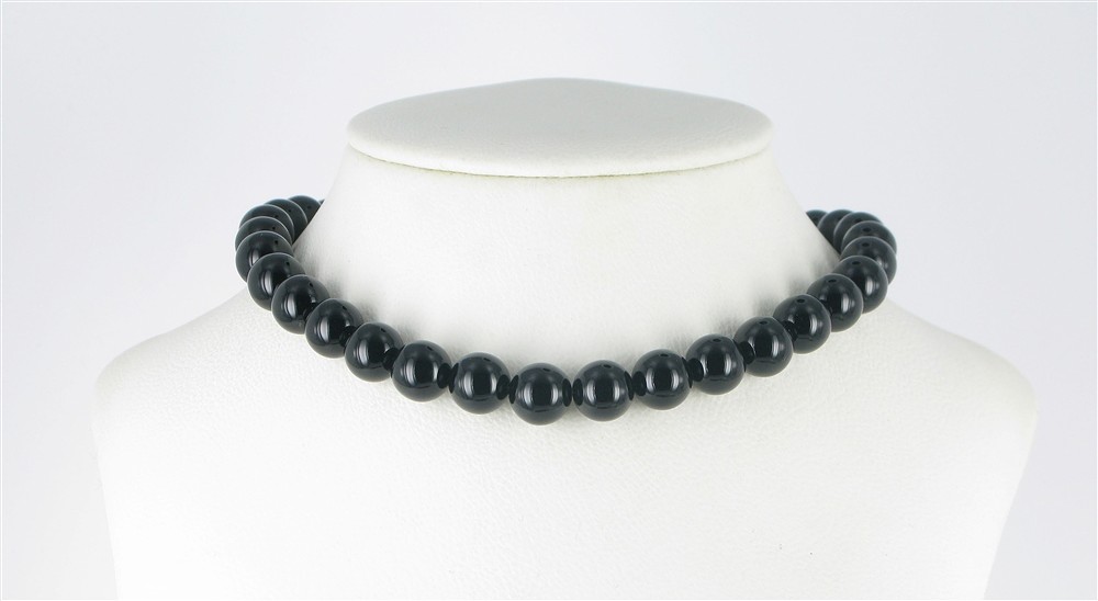 Rang de collier boules, Onyx (teintée), 10mm | Marco Schreier