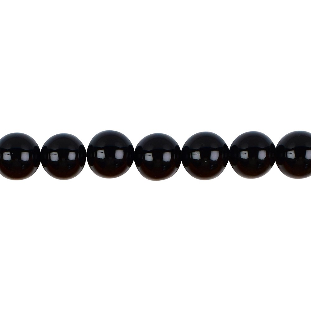Rang de collier boules, Onyx (teintée), 10mm | Marco Schreier