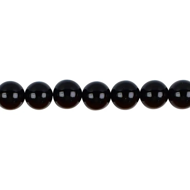 Strang Kugeln, Onyx (gef.), 10mm | Großhändler Edelsteine, Heilsteine & Schmuck