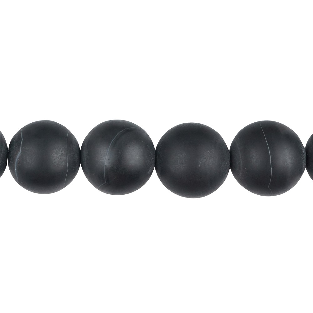 Rang de collier boules, Onyx (teintée), 16mm, mat | Marco Schreier
