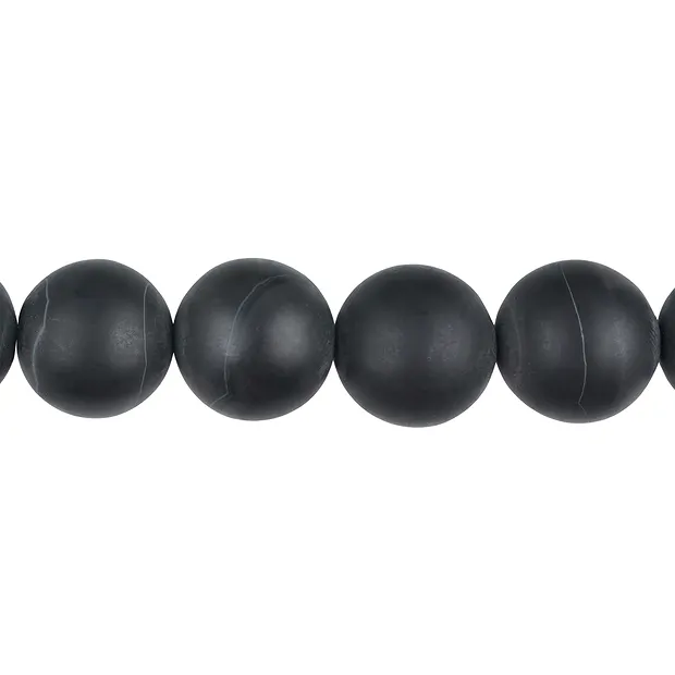 String Beads, Onyx (dyed), 16mm, matt | wholesale gems, healing stones & jewelry