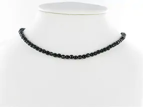 String Beads, Onyx (dyed), faceted, 04mm | wholesaler gems & healing stones