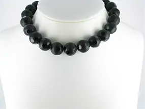 String Beads "Window", Onyx (dyed), 16mm | wholesaler gems & healing stones