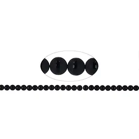 String Beads "Saturn", Onyx (dyed), 08mm | wholesaler gems & healing stones