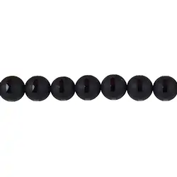 140460107830 Strang Kugeln "Saturn", Onyx (gef.), 10mm | GH Edelsteine, Heilsteine & Schmuck
